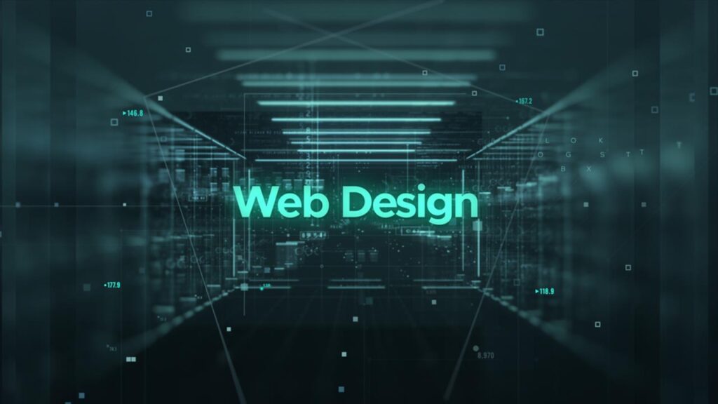 Illustration of a structured web design process