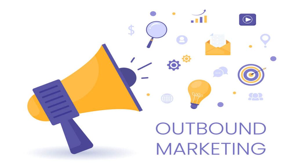 outbound marketing concept