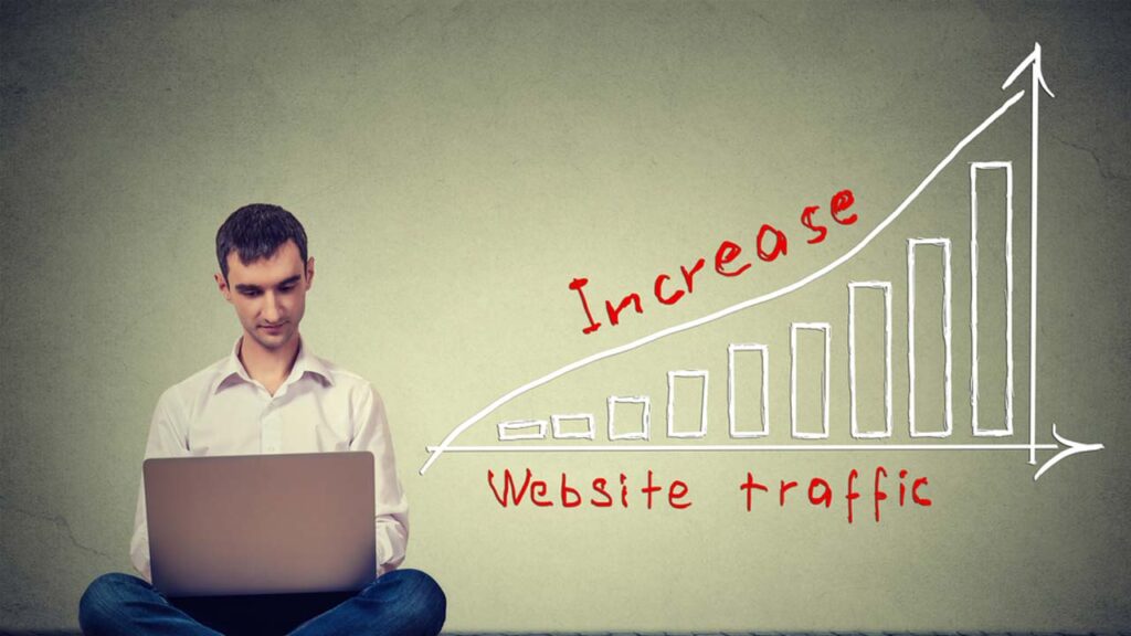 seo and how to increase website traffic concept