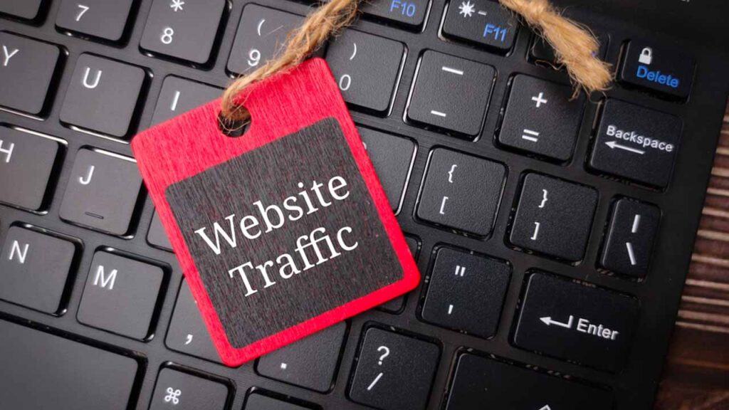 website traffic depicting landing pages that are seo optimized